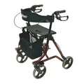 Produktbild: Drive Medical Leichtgewicht Rollator Torro Rot bis 150Kg, Gewicht: 6,9kg