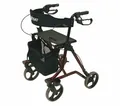 Produktbild: Leichtgewicht-Rollator TORRO Rückengurt Stockhalter Tasche nur 6,9 kg Gehhilfe