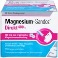 Produktbild: Magnesium-Sandoz direkt 400 mg Sticks Direktgranulat, 48 St. Sticks