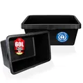 Produktbild: BigDean 3x Mörtelkasten 60 Liter Eckig Miniteich Baueimer - 71 x 40 x 29 cm - Speiswanne Zementwanne Mörtelwanne - Made in Germany - Blauer Engel