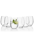 Produktbild: MÄSER 933625 Il Premio 6 Trinkgläser, Wassergläser, Saftgläser, Gläser Set 36 cl aus hochwertigem Kristall, geblasene Kristallgläser für Gin Tonic, Wasser, Säfte und Schorlen