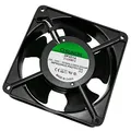 Produktbild: Sunon Axiallüfter 120x120x38mm, 230V AC, 10,8W, 144,4m³/h, 2550U/Min, 44dB(A), 2-Ball Lager, -10...+70°C, 2 Leitungen, ~15cm, Desktop, Laptop, Server