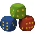 Produktbild: VOLLEY Schaumstoffwürfel-Set, 3-tlg. unbeschichtet, 16x16x16 cm, blau, grün, rot