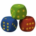 Produktbild: VOLLEY Schaumstoffwürfel-Set, 3-tlg. unbeschichtet, 16x16x16 cm, blau, grün, rot