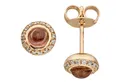 Produktbild: Schmuck Krone Paar Ohrstecker Ohrstecker Turmalin 32 Brillanten 585 Rotgold, Gold 585