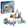 Produktbild: LEGO ǀ Disney Frozen Anna’s Sleigh Adventure, Hot Chocolate Stand with a Kristoff Minidoll, Plus Olaf and Sven Figures, Princess Building Toy for 4+ Year Old Girls 43256