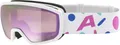 Produktbild: ALPINA SCARABEO JR. Q-LITE - Verspiegelte OTG Skibrille für Kinder, komfortabler Sitz, Mit 100% UV-Schutz, white-confetti matt