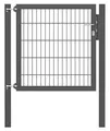Produktbild: Alberts 662349 Einzeltor Flexo Plus mit Zubehör | verschiedene Breiten und Höhen | Pfostenstärke 80 x 80 mm | anthrazit | Breite 100 cm | Höhe 100 cm