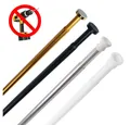 Produktbild: Sanilo Duschvorhangstange 90 - 160 cm oder 120 - 220 cm in schwarz, gold, weiß, chrom, Ø 28 mm, ausziehbar, Klemmstange, geklemmt, Aluminium, einfache Montage ohne Bohren, für Duschvorhang, bis zu 10 Kg belastbar