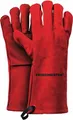 Produktbild: Feuermeister Premium BBQ Grillhandschuhe Gr. 12 in der Farbe Rot aus Rindspaltleder, Länge: 33cm, 50173617B