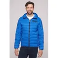Produktbild: Outdoorjacke CAMP DAVID, Damen, Gr. XL, blau, Material: 100% Polyamid, Futter: 100% Polyester, Füllung: 100% Polyester, bedruckt, bestickt, slim fit normal, eingesetzt elastischer Bund, Jacken Outdoorjacke, mit Innentaschen