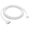 Produktbild: USB 2.0 Ladekabel, USB-C Stecker > magnetischer MagSafe 3 Anschluss silber, 2 Meter, gesleevt, nur Ladefunktion