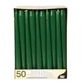 Produktbild: PAPSTAR 50 Leuchterkerzen Ø 2,2 cm 25 cm dunkelgrün