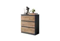 Produktbild: Furnica Kommode GABRIEL mit 3 Schubladen H72cm B60cm T33cm
