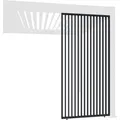 Produktbild: Weide Vertikale Lamellenwand für Weide Pergola 0,93m in Anthrazit aus Aluminium