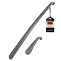 Produktbild: bremermann Schuhlöffel, Schuhanzieher 2er Set, 16 und 58 cm, aus Metall gefertigt, grau lackiert
