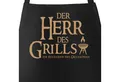 Produktbild: MoonWorks Grillschürze Grill-Schürze für Männer mit Spruch Der Herr des Grills Grillkönig Moonworks®, mit kreativem Aufdruck