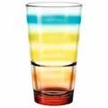 Produktbild: Leonardo Trinkglas EVENT Wasserglas Becher Glas Bunt gestreift 240 ml 012491