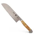 Produktbild: GÜDE Solingen - Santoku Messer geschmiedet, 18 cm, Olivenholz, ALPHA OLIVE, Doppelkropf, Handmade Germany