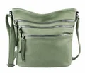 Produktbild: Damen Tasche Shopper Schultertasche Umhängetasche Crossover Crossbody Henkeltasche Beuteltasche Handtasche City Bag Reise Kunst-Leder Mint