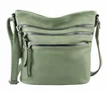 Produktbild: ITALYSHOP24 Schultertasche Damen Hand-Tasche XL Shopper Umhängetasche Cross body Over Hobo Bag, Henkeltasche für Reise Urlaub Sport, viele Fächer, langes Schultergurt
