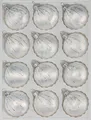 Produktbild: PLESIU 12 TLG. Glas-Weihnachtskugeln Set in Ice Weiss Silber Regen - Christbaumkugeln - Weihnachtsschmuck-Christbaumschmuck