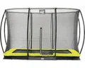 Produktbild: Trampolin EXIT Silhouette Ground mit Sicherheitsnetz 244x366 cm lime