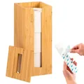 Produktbild: eluno Toilettenpapieraufbewahrung,, Braun, Holz, 14.5x34x14.5 cm, Badaccessoires