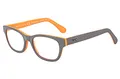 Produktbild: Edison & King Lesebrille „Endless“ - Moderne Kunststoffbrille aus Acetat - Gläser gespiegelt und gehärtet - Blaulichtfilter (grau-orange, +1,25 dpt)