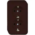 Produktbild: ELSO AP-Steckdose 395402 2fach 16A CONTURA braun