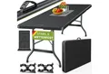 Produktbild: tillvex Gartentisch tillvex® Klapptisch Gartentisch Buffettisch Campingtisch Garten 220 cm (Gartentisch Campingtisch 10 Personen), Balkon