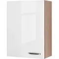Produktbild: Flex-Well Exclusiv Küchen-Oberschrank Valero 60x89cm Hochglanz Weiß-Sonoma Eiche
