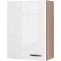 Produktbild: Flex-Well Exclusiv Küchen-Oberschrank Valero 60x89cm Hochglanz Weiß-Sonoma Eiche