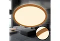 Produktbild: Briloner Leuchten Deckenleuchte LED Deckenlampe Extra-Warmweiß Wohnzimmer Schlafzimmer Küche, LED fest integriert, 2700K - Extra - Warmweiß, LED Deckenlampe 29,3x3cm Holzfarbig 18W Wohnzimmer Schlafzimmer Küche