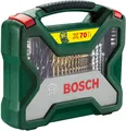 Produktbild: Bosch 70tlg. Titanium-Bohrer, Schrauber Bit Set X-Line X70Ti Holz, Stein, Metall