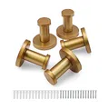 Produktbild: JANDH Kleiderhaken Wand Gold, 5 Stück Edelstahl Garderobenhaken Rund für Küche Badezimmer