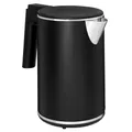 Produktbild: GUTFELS Wasserkocher WATER 2020 | Elektrischer Wasserkocher mit Kalkfilter 2200 W | Doppelwandig | 1 Liter | Überhitzungs-/Trockengehschutz | Schwarz