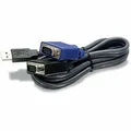 Produktbild: Kabel KVM Trendnet TK-CU06              Schwarz 1.8 m
