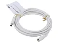 Produktbild: 76679 Kabel DC 5,5/2,5 Stecker,DC 5,5/2,5 Steckdose gerade weiß 3 meter GOOBAY