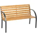 Produktbild: tectake Gartenbank, Braun, Holz, Patchwork, 62x83x119.5 cm, Gartenmöbel, Gartenbänke