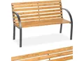 Produktbild: tectake® Gartenbank, 2-Sitzer, wetterfest, 119,5 x 62 x 83 cm