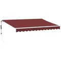 Produktbild: vidaXL Markise Markise Automatisch Burgunderrot 350x250 cm (1-St) rot 250 cm x 350 cm