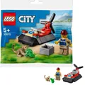 Produktbild: Lego City 30570 Das Luftkissenfahrzeug Figur Und Zubehör Bau Spiele Weihnachten
