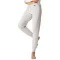 Produktbild: Skiny Loungehose Damen Hose lang Night In Mix & Match (Stück, 1-tlg) Atmungsaktiv, elastischer Bund, comfort fit, Uni grau 44