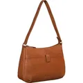 Produktbild: Benthill Handtasche Damen Leder - Damentasche aus Rindsleder - Echt Leder Schultertasche mit Reißverschluss - Vintage Umhängetasche - Braun