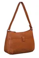 Produktbild: Benthill Handtasche Damen Leder - Damentasche aus Rindsleder - Echt Leder Schultertasche mit Reißverschluss - Vintage Umhängetasche, Farbe:Braun