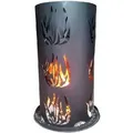 Produktbild: Lex Feuersäule 60cm mit Feuerrost und Schürhaken Feuertonne Feuerkorb Ascherost