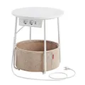 Produktbild: VASAGLE Beistelltisch beige, weiß 39,6 x 45,0 x 50,0 cm