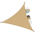Produktbild: Sol Royal Sonnensegel dreieckig Wasserdicht 3x3x3m Terrasse – Sonnensegel Balkon Segeltuch UV Sonnenschutz Garten Pool Camping Sonnenschutz Segel Sand – PS9