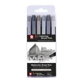Produktbild: Koi Colouring Pinselstifte Set - Urban Shades - 6 Grautöne - Flexible Pinsels...